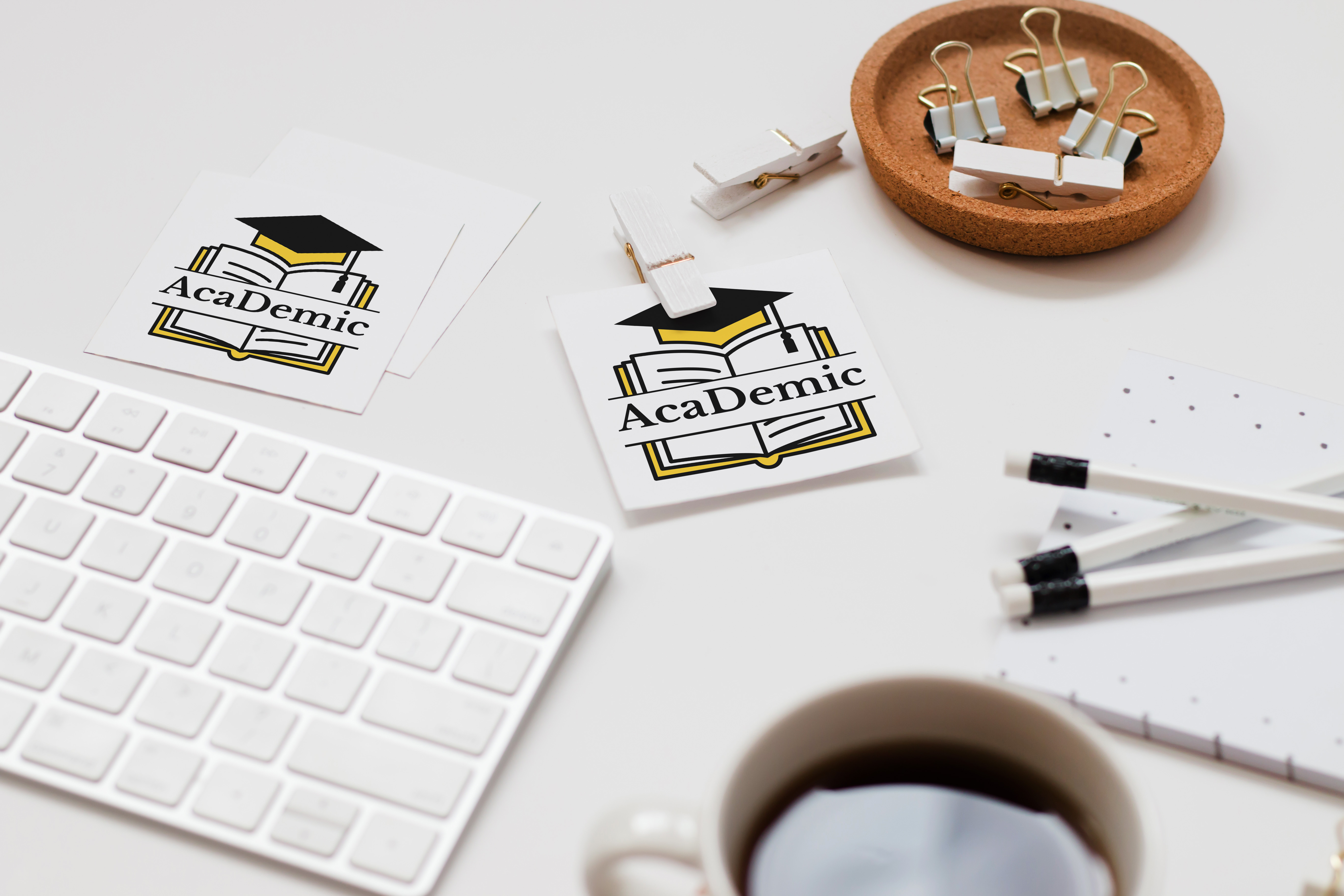 Download Шаблон логотипа "AcaDemic - Education Logo Template" / AcaDemic - Education Logo Template - Шаблон логотипа на тему графика education preschool school learn learning care elementary infant toddler child children class classes teache