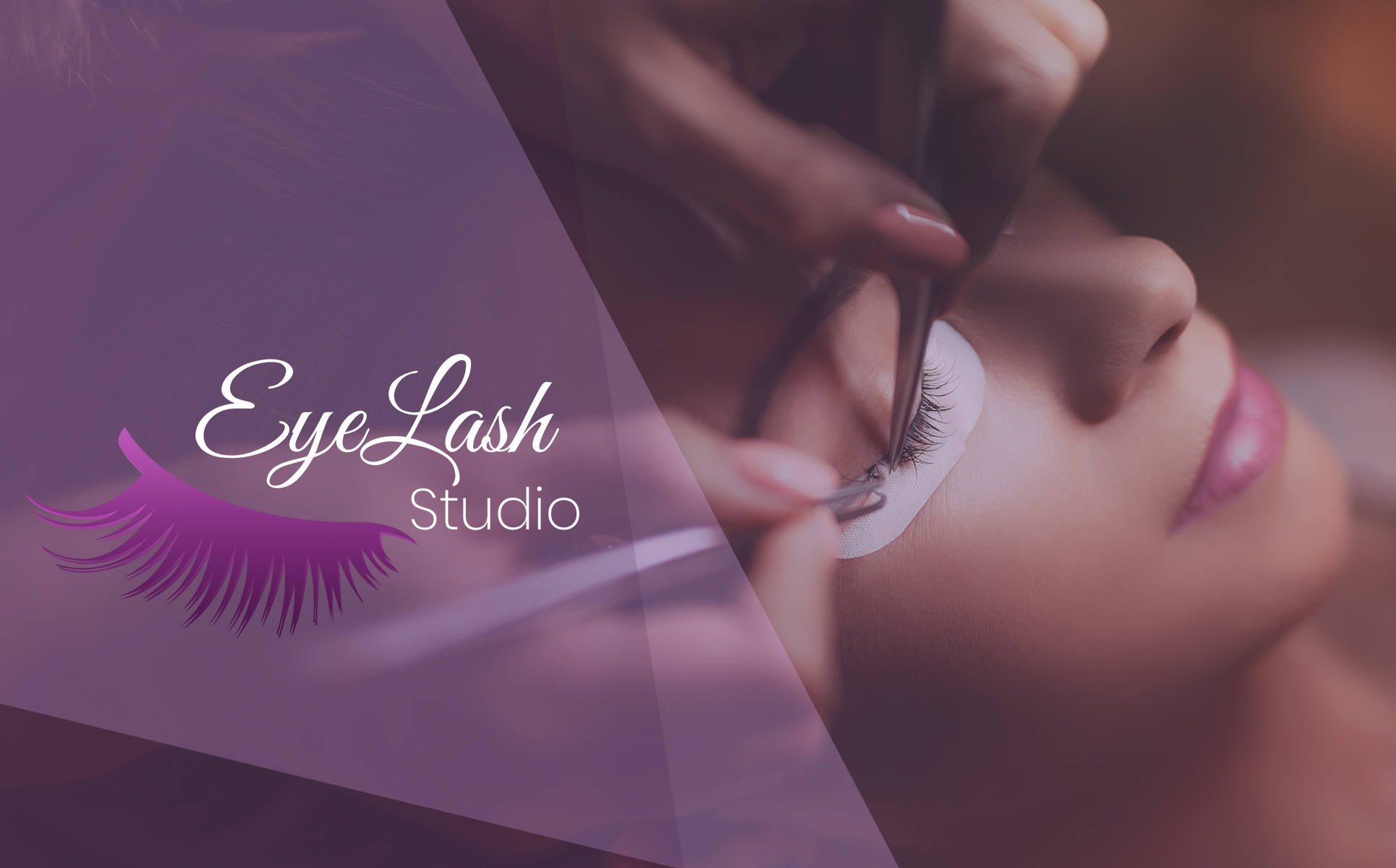 Download Шаблон логотипа "Eyelash Studio Logo Template" / Eyelash Studio Logo Template - Шаблон логотипа на тему графика logo design company studio lash salon beauty stylist