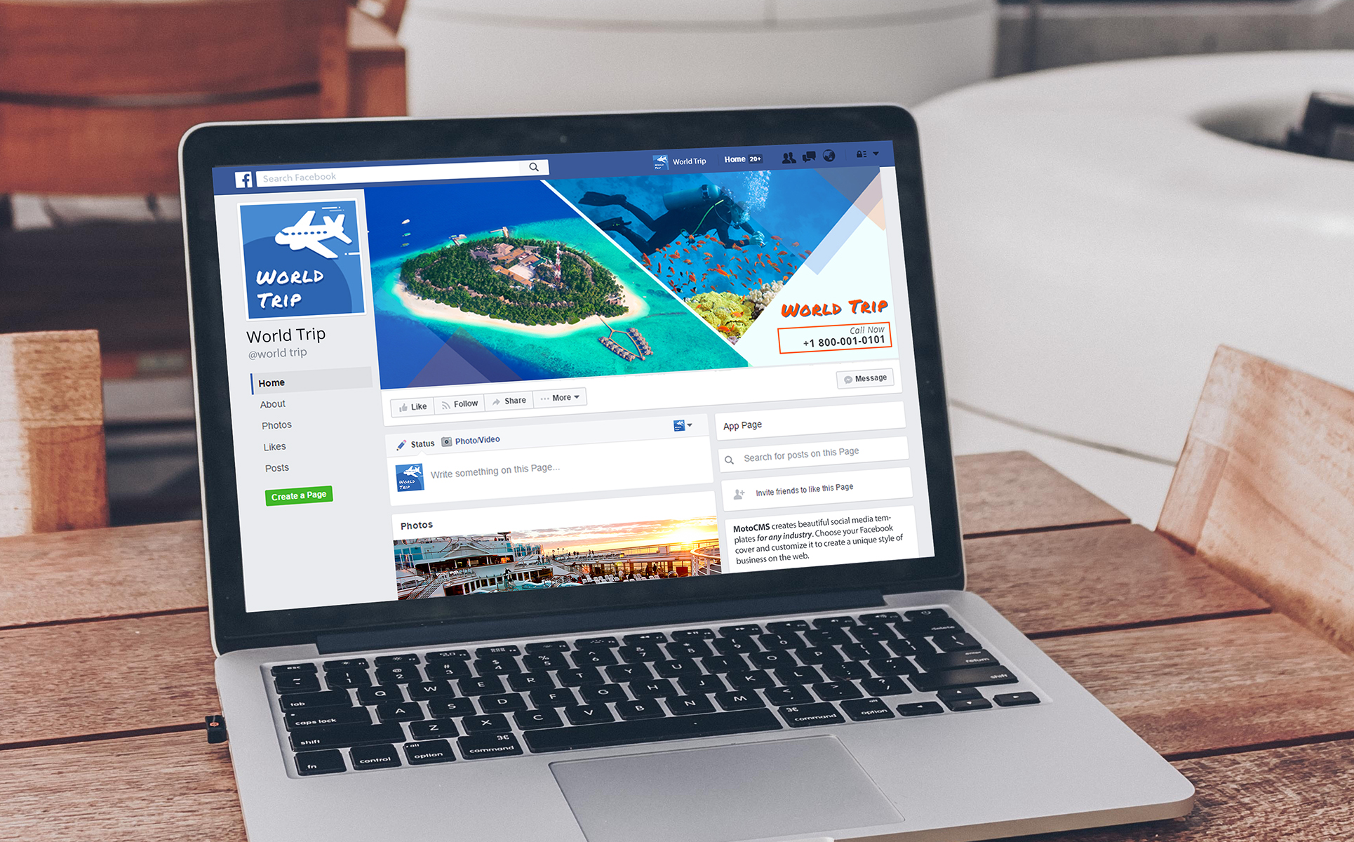 Download Шаблон для соцсетей "Travel Agency Facebook Cover Picture Social Media Template" / Travel Agency Facebook Cover Picture Social Media Template - Шаблон для соцсетей на тему графика facebook cover travel traveling travelling trips tours