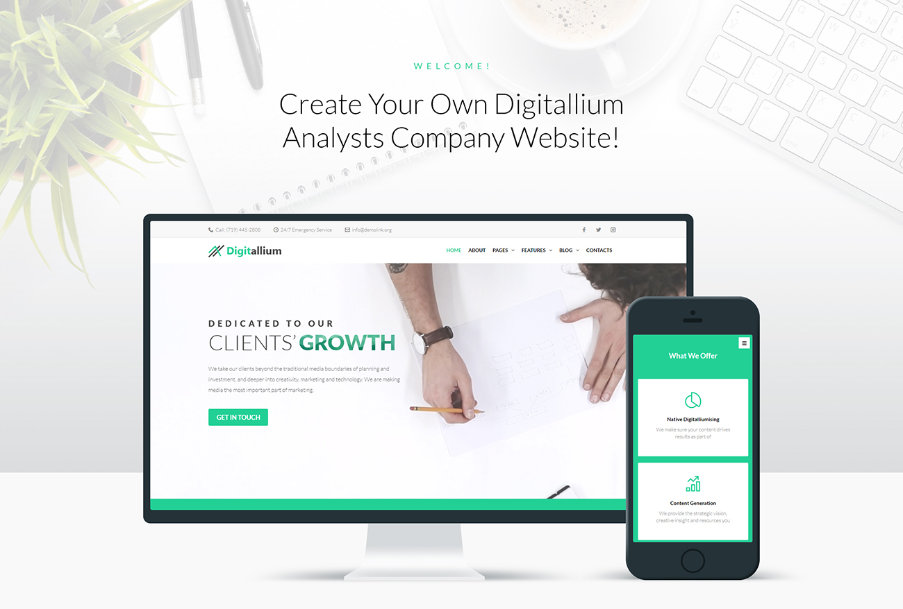 маркетинговое агентство wordpress elementor theme