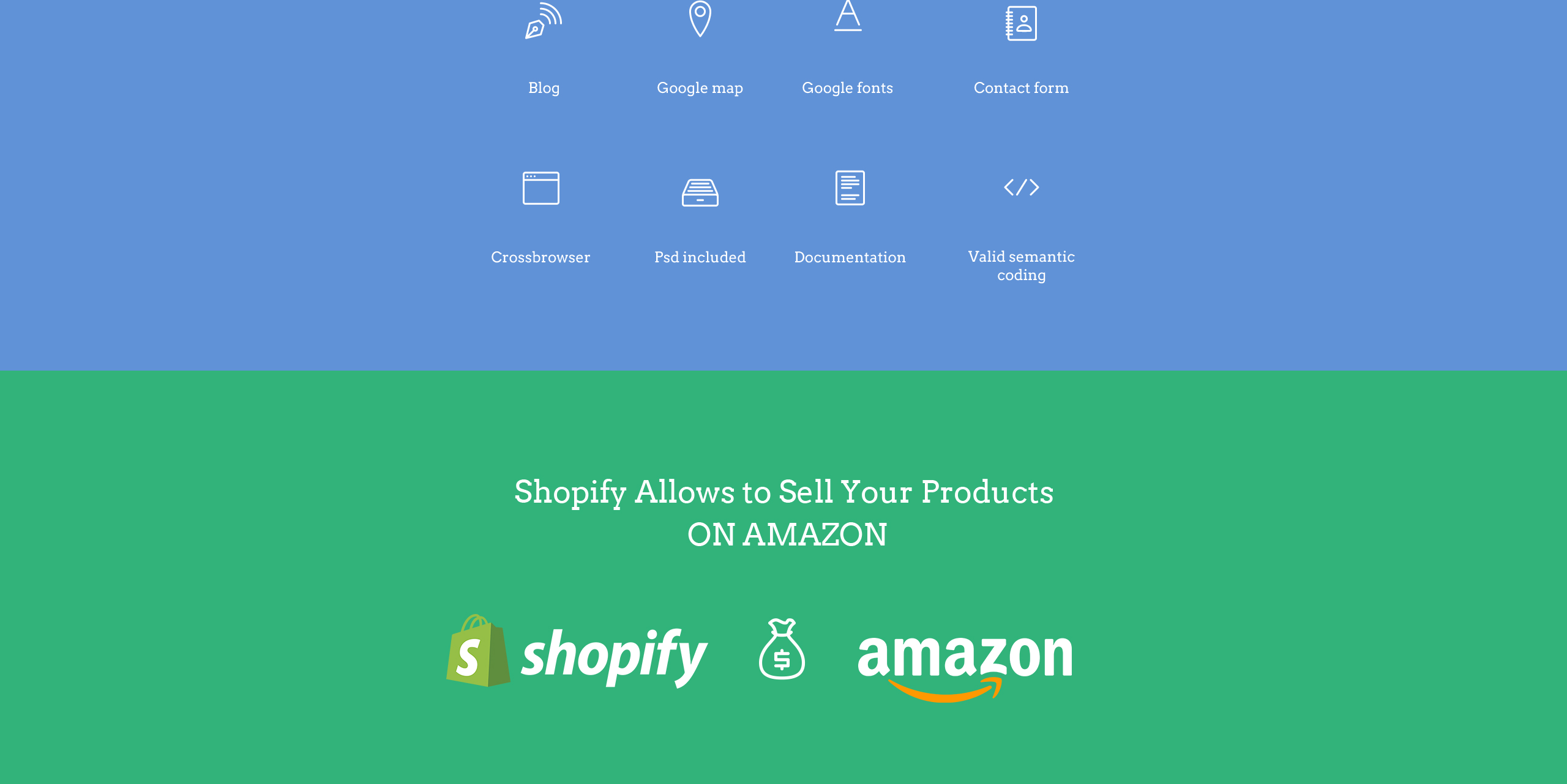 типография shopify тема