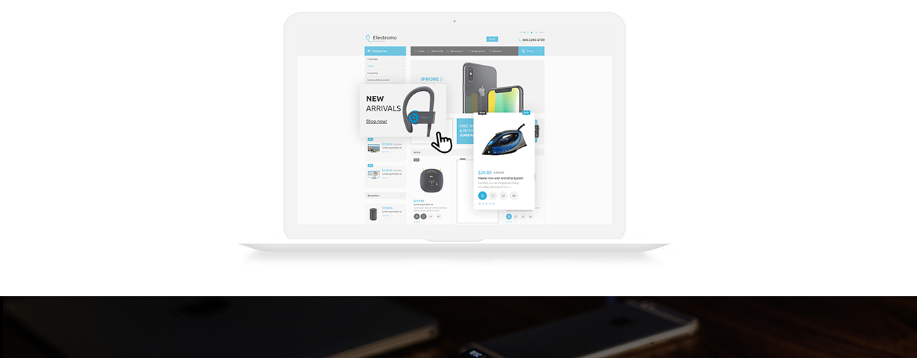 электронный интернет магазин opencart шаблон