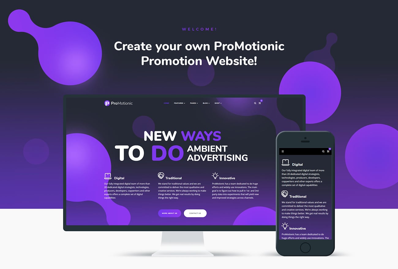 продвижение агентства wordpress theme