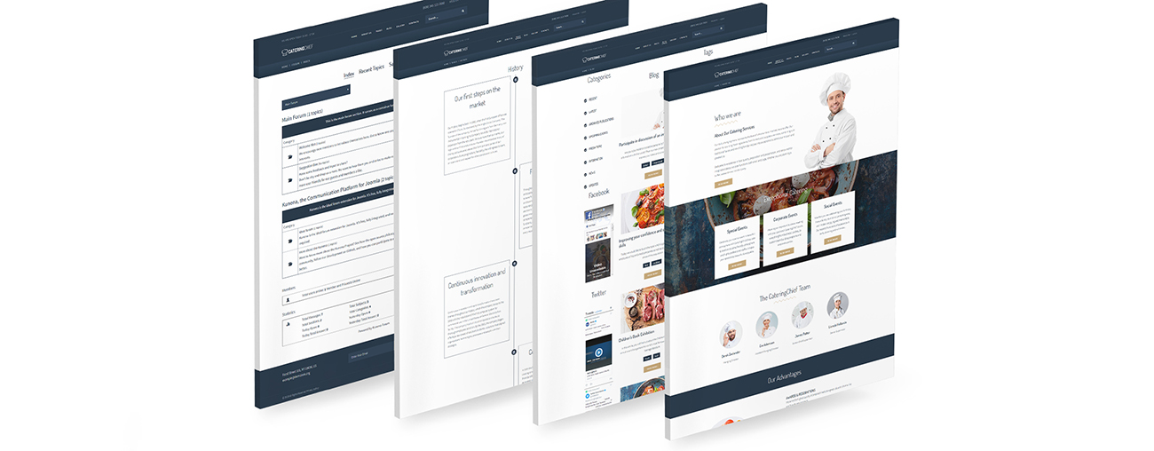 кейтеринг шаблон joomla