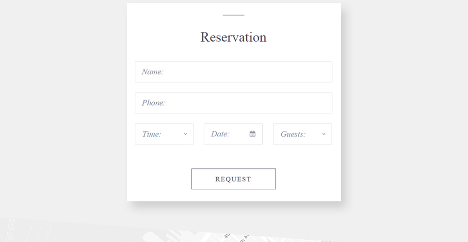 элегантный шаблон ресторана совместим с шаблоном целевой страницы novi builder