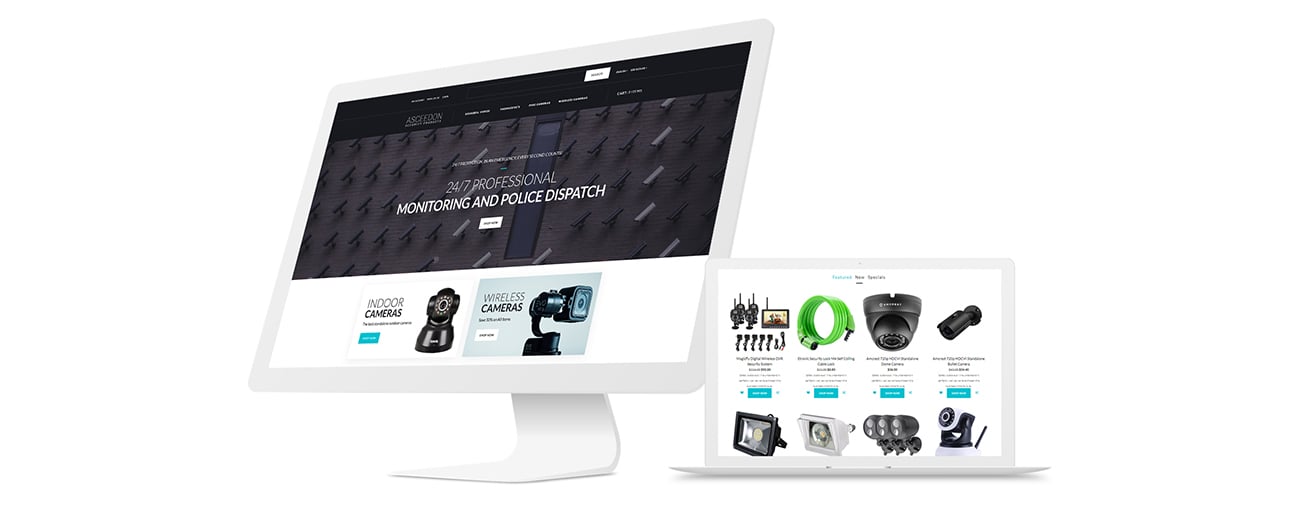шаблон opencart продуктов безопасности