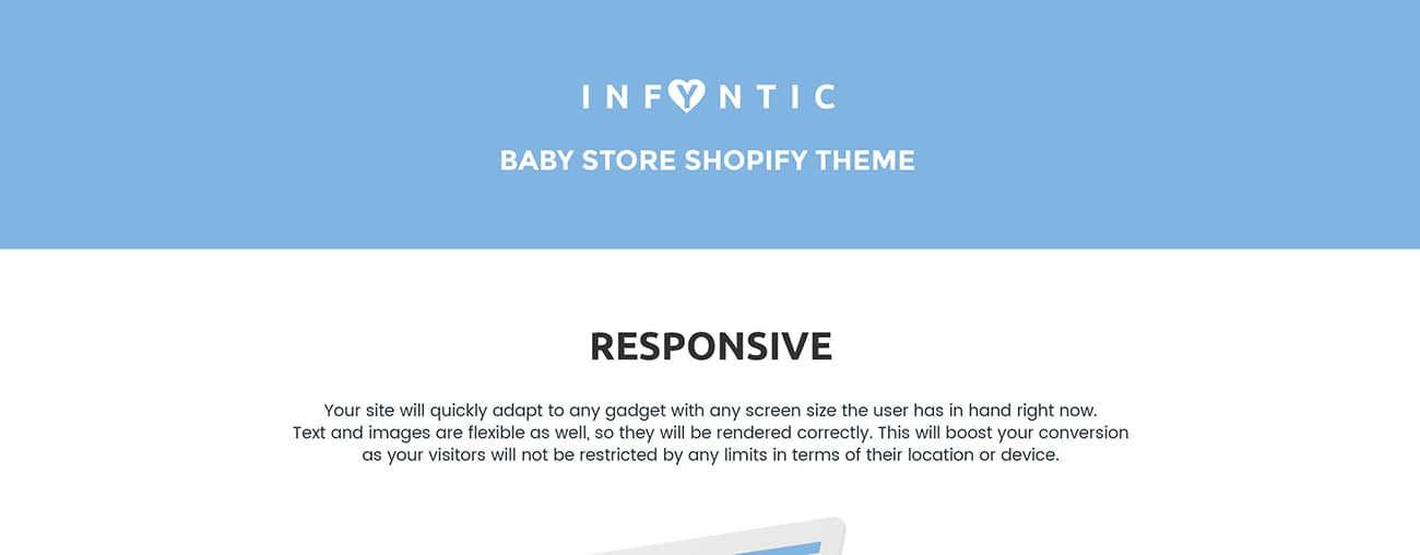 спокойный интернет магазин детской одежды тема shopify