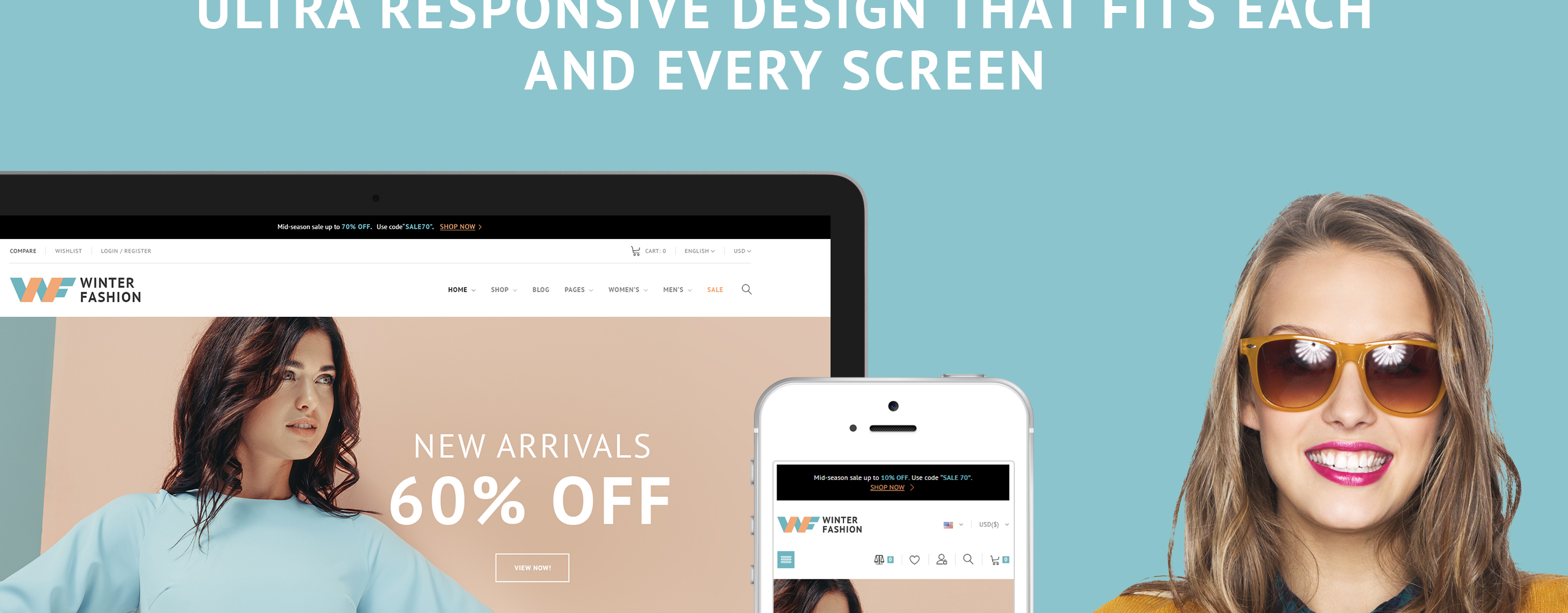 модная зимняя одежда prestashop theme