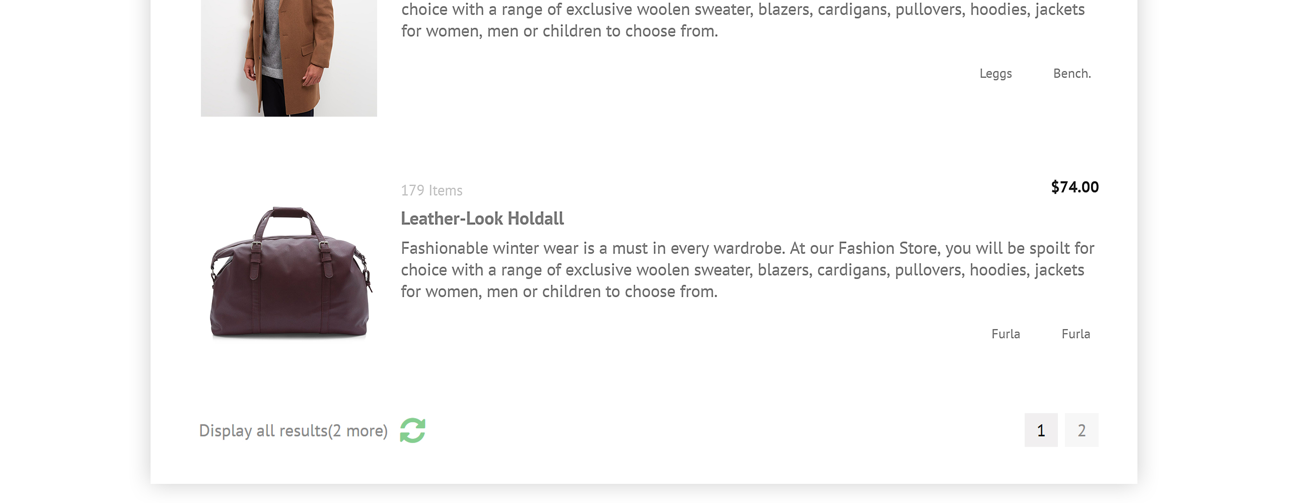 модная зимняя одежда prestashop theme
