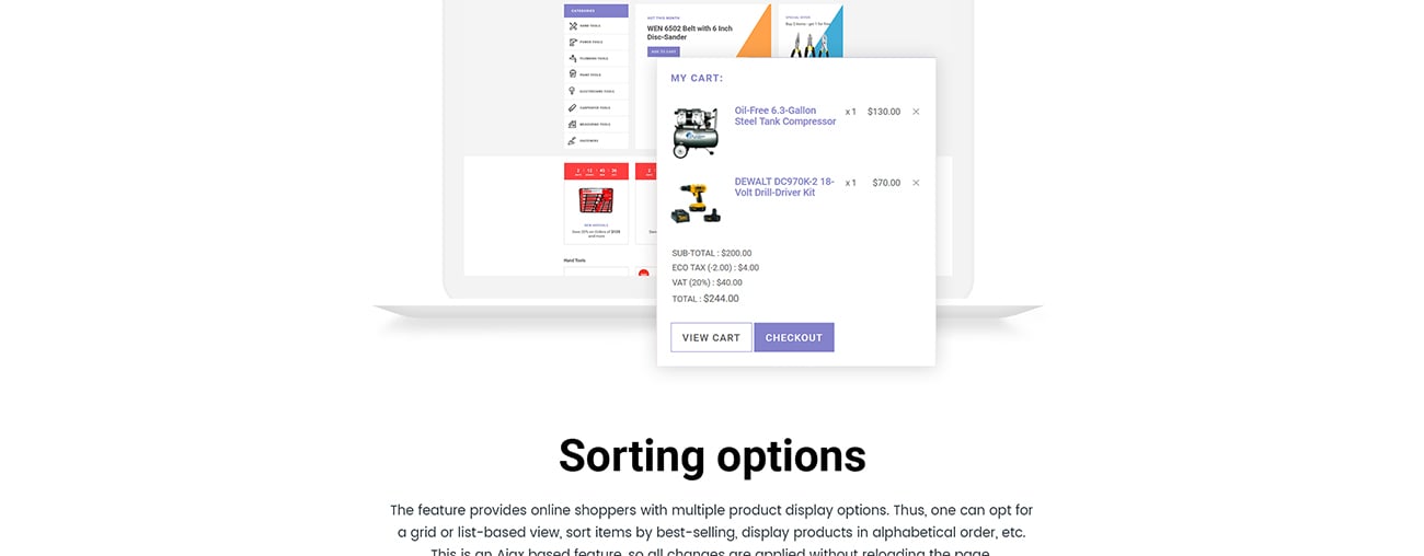 адаптивные инструменты магазин шаблонов opencart