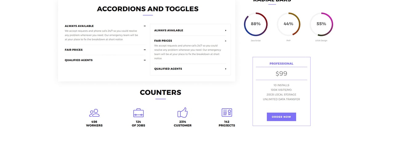 элегантный шаблон architecture &amp; design agensy joomla