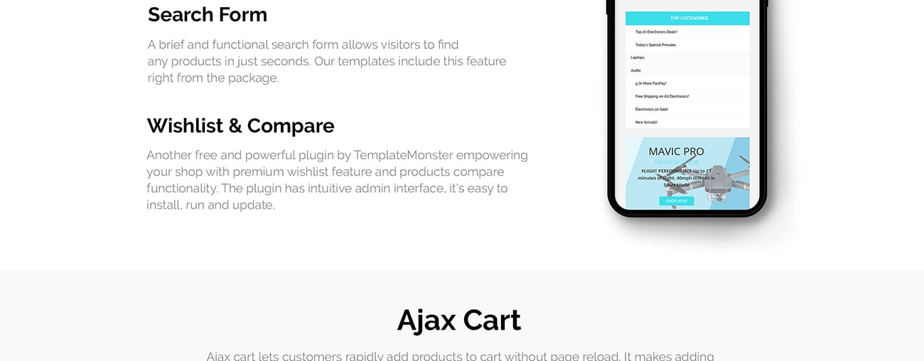 шаблон opencart магазина электроники
