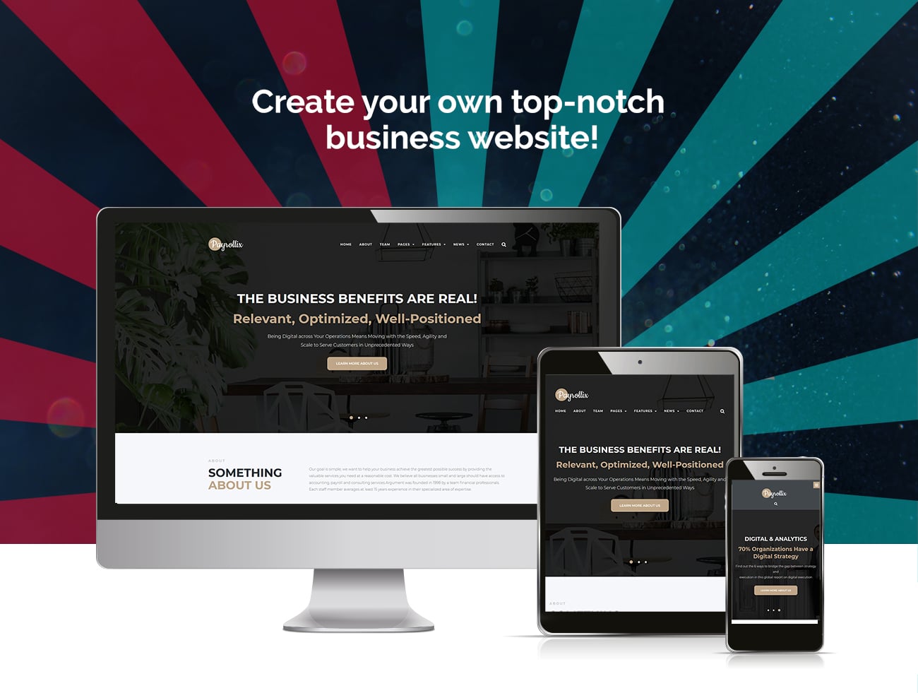интернет бизнес бухгалтерия wordpress тема