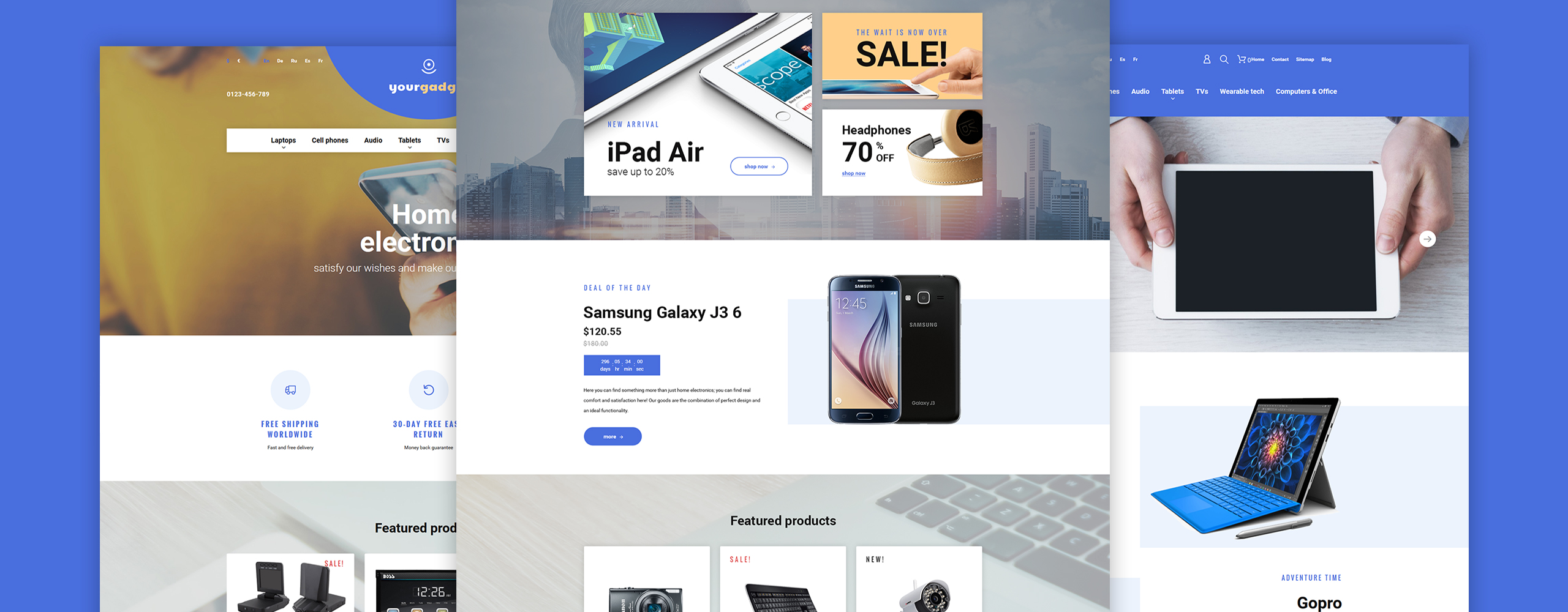 магазин электроники prestashop тема