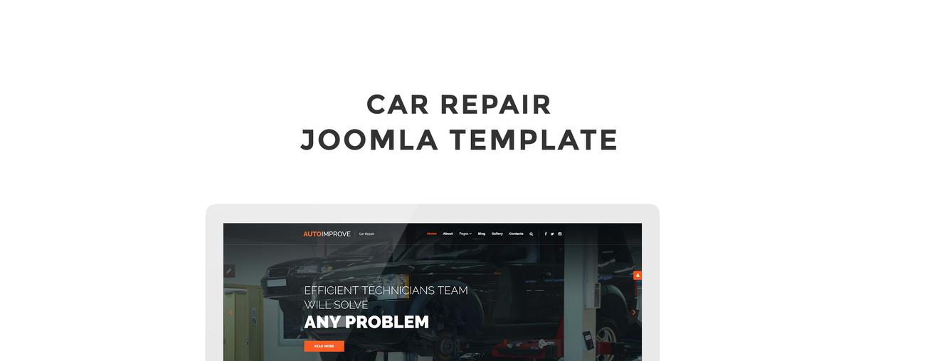ремонт автомобилей многостраничный креативный шаблон joomla