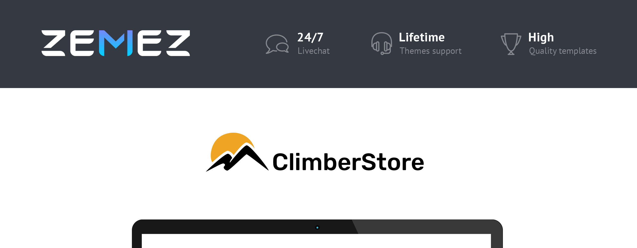 восхождение выше prestashop тема