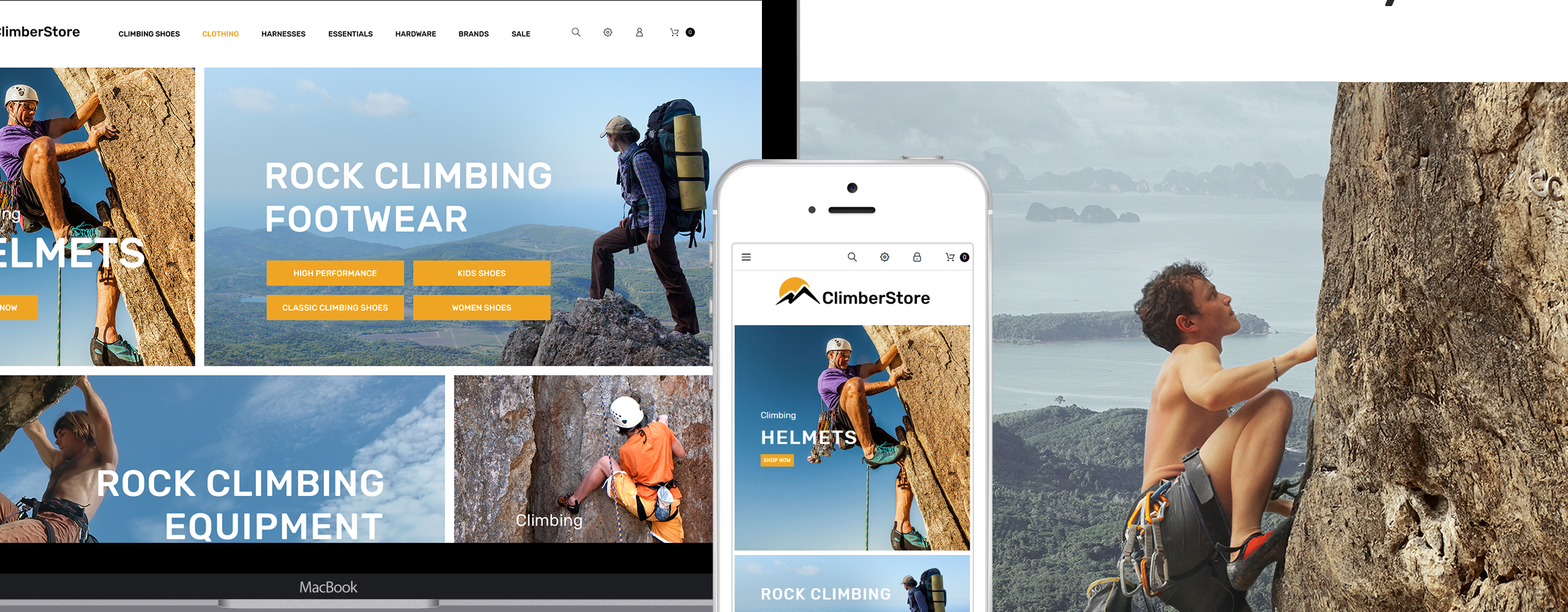 восхождение выше prestashop тема
