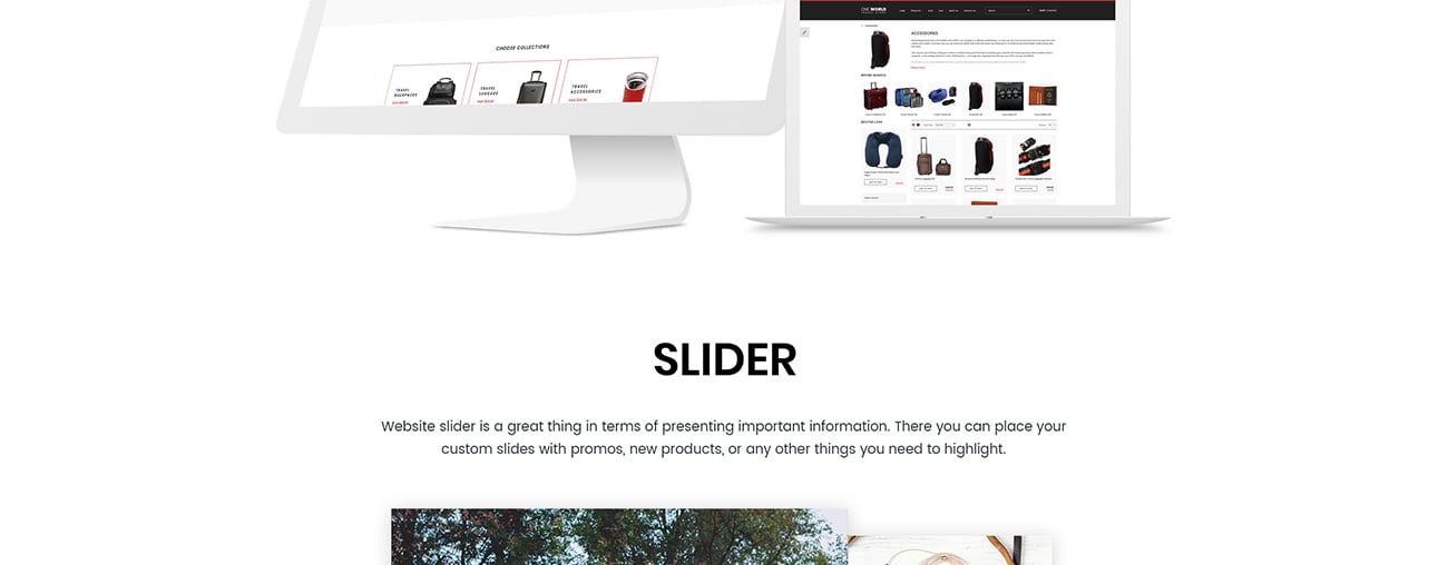 шаблон opencart travel store