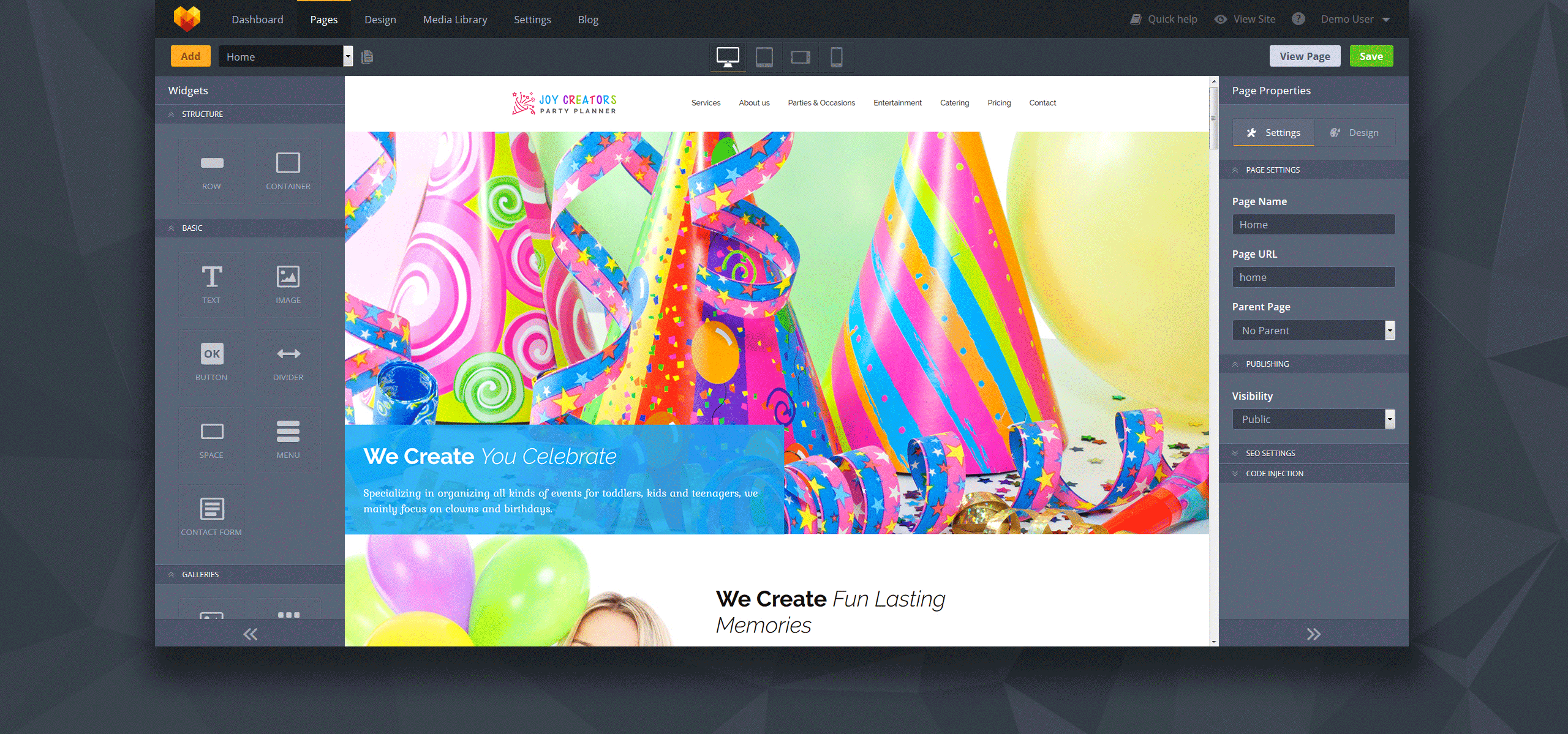 планировщик событий moto cms 3 шаблон