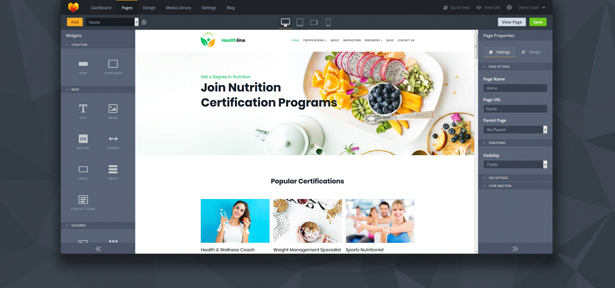 программы сертификации питания moto cms 3 шаблон
