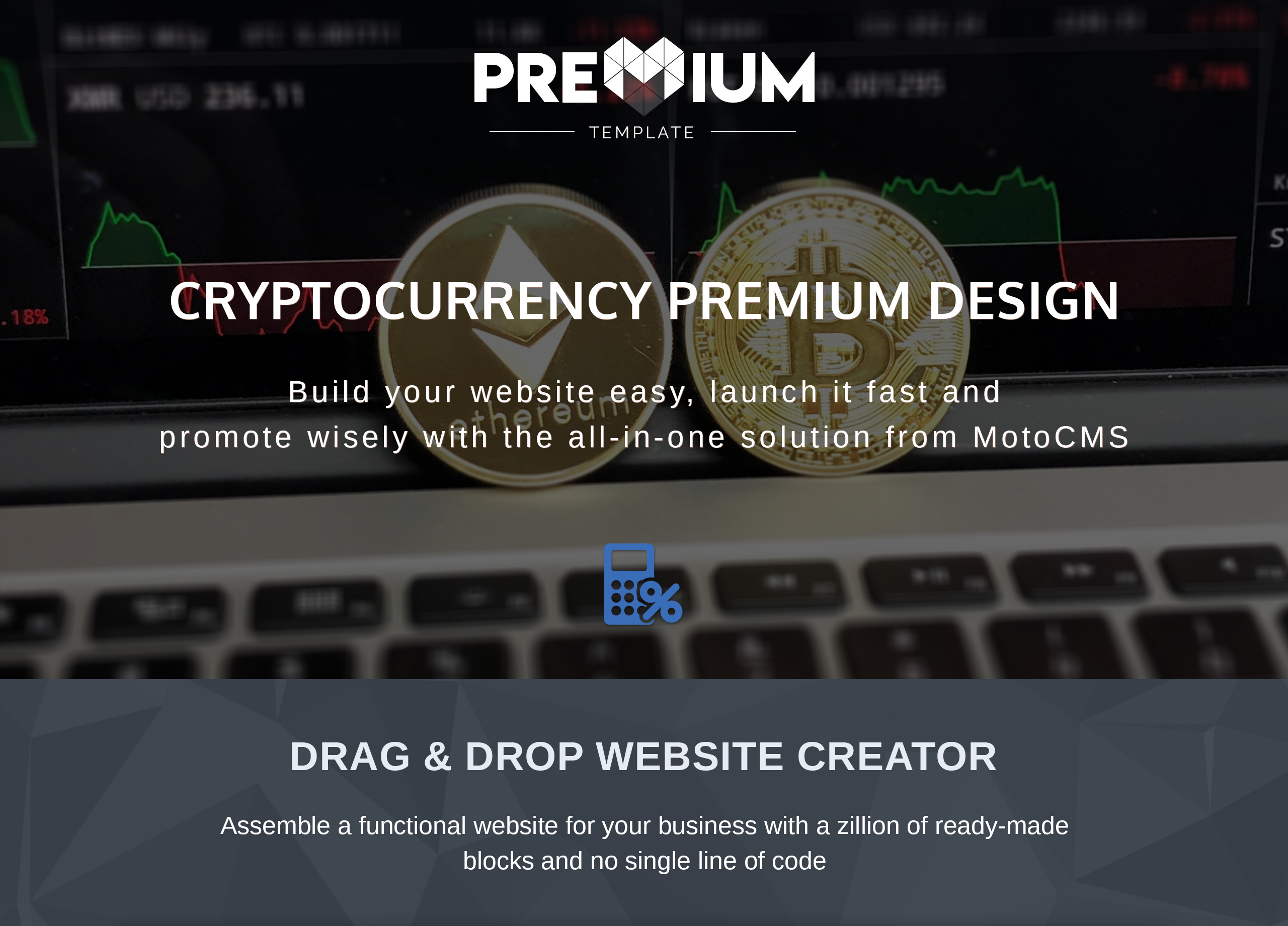 cryptocurrency premium moto cms 3 шаблон