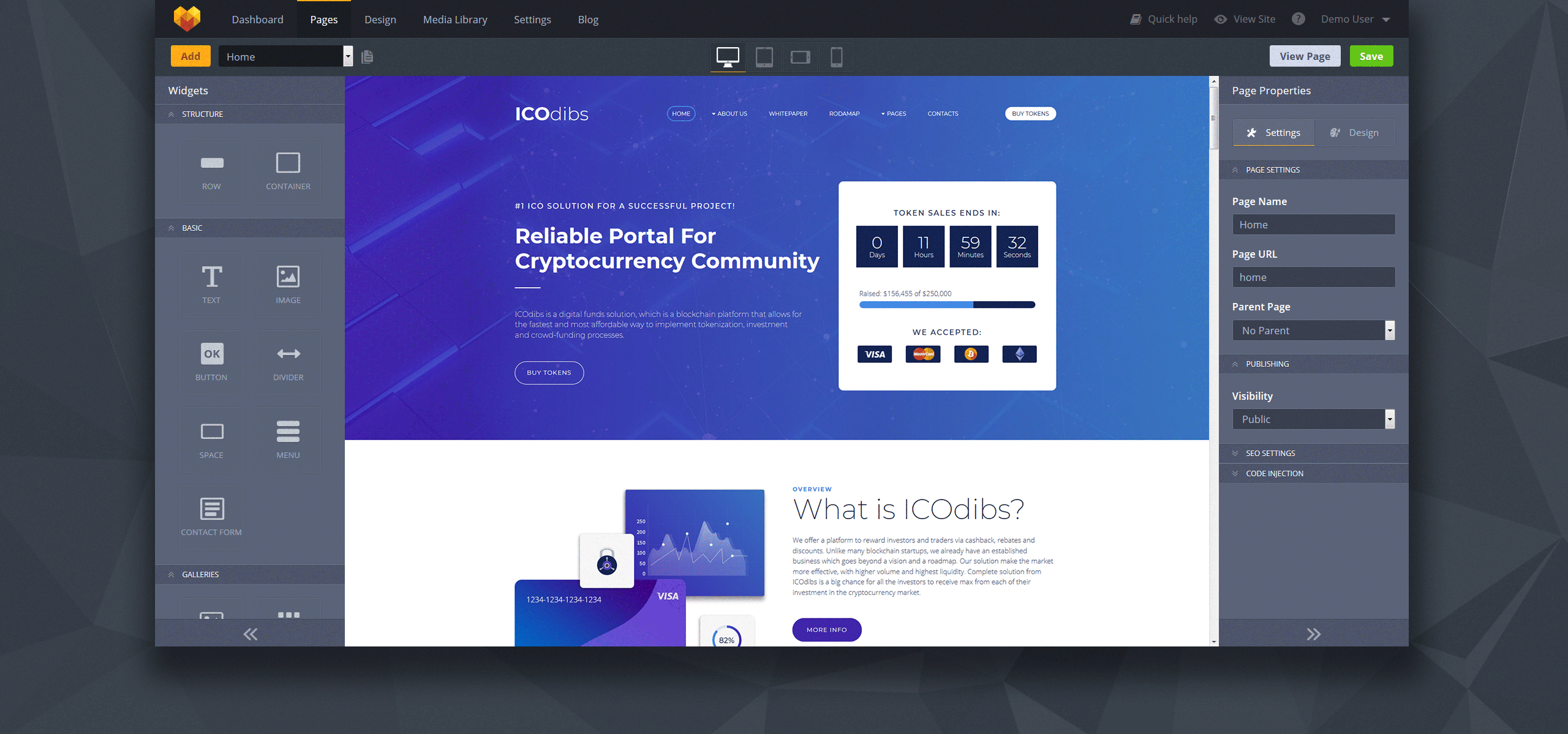 cryptocurrency premium moto cms 3 шаблон