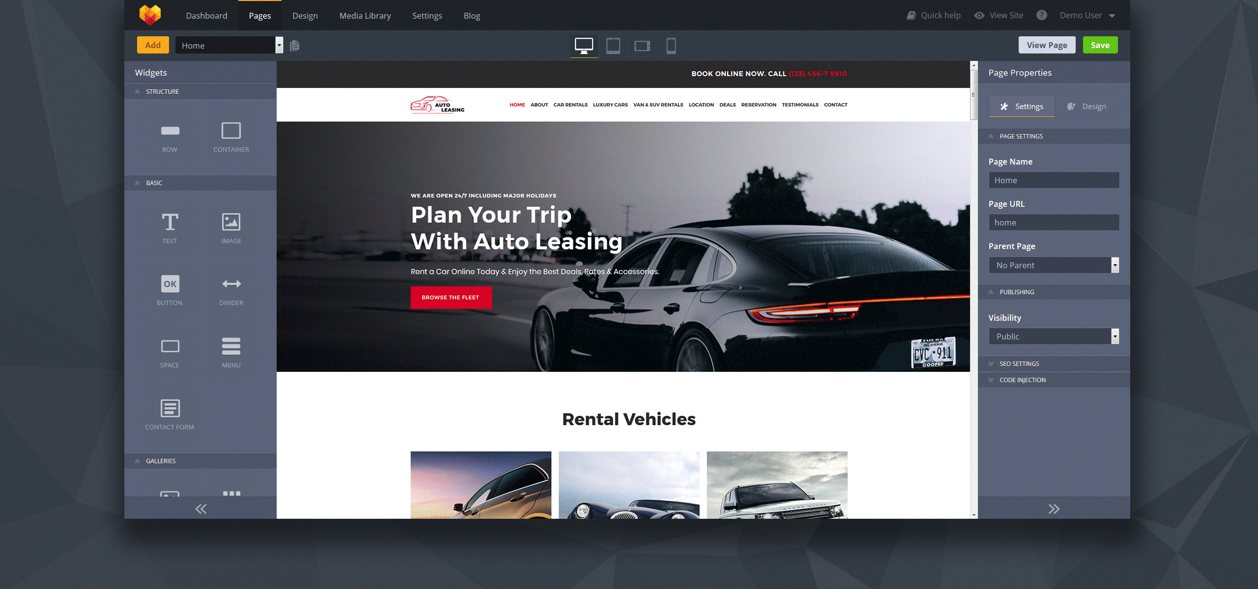 прокат автомобилей moto cms 3 шаблон