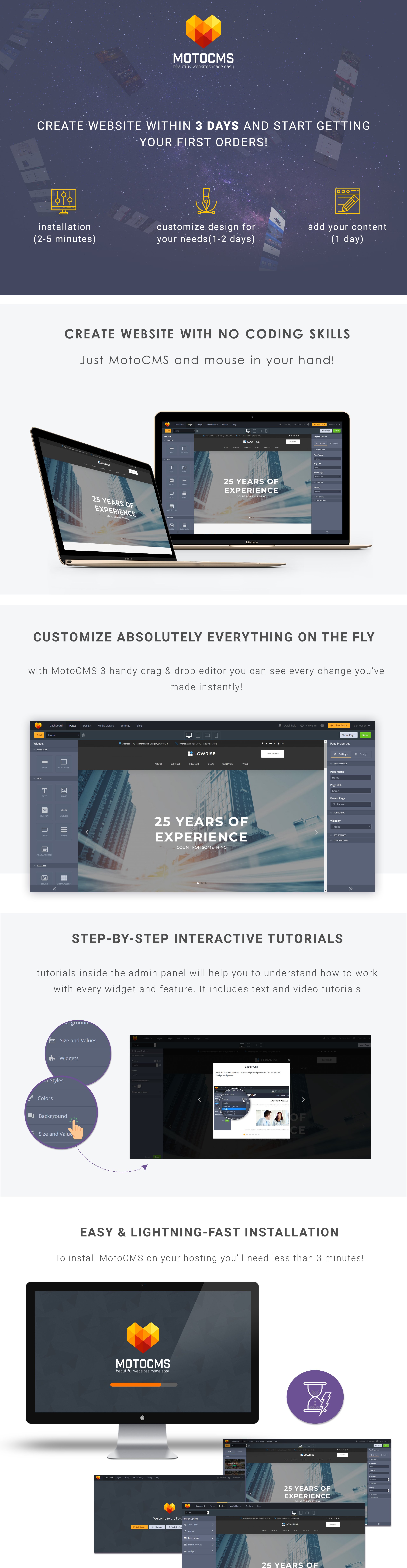 architect services portfolio moto cms 3 шаблон