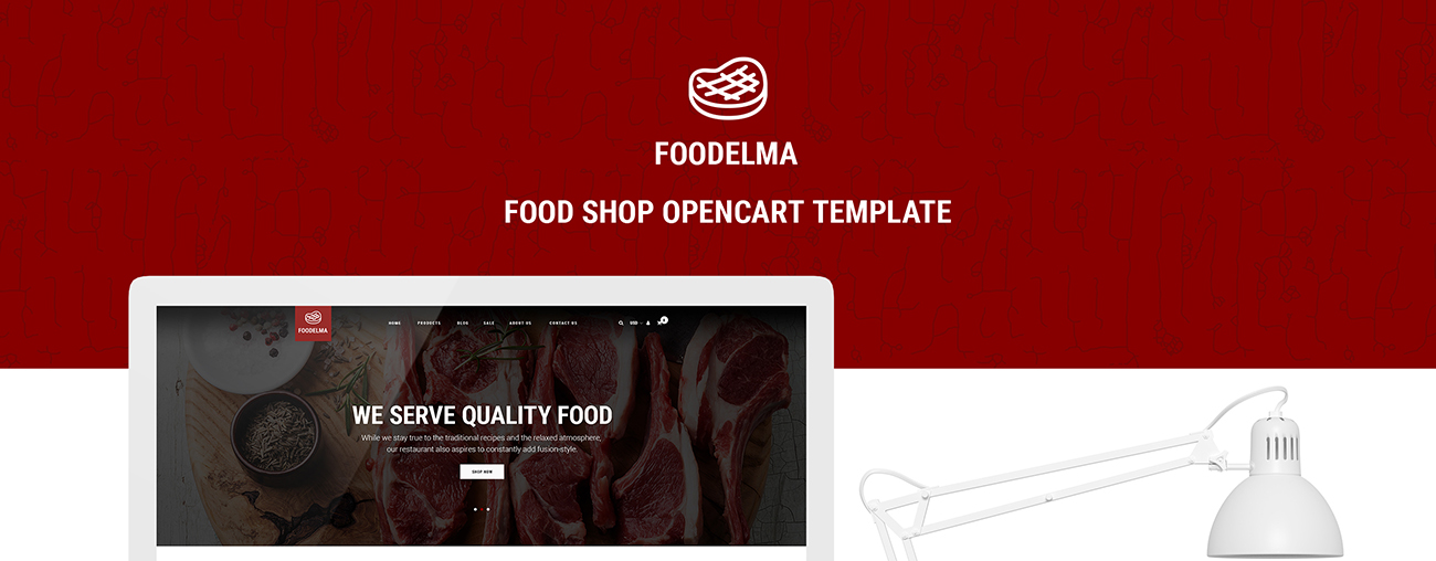 шаблон opencart интернет-магазина вкусной еды