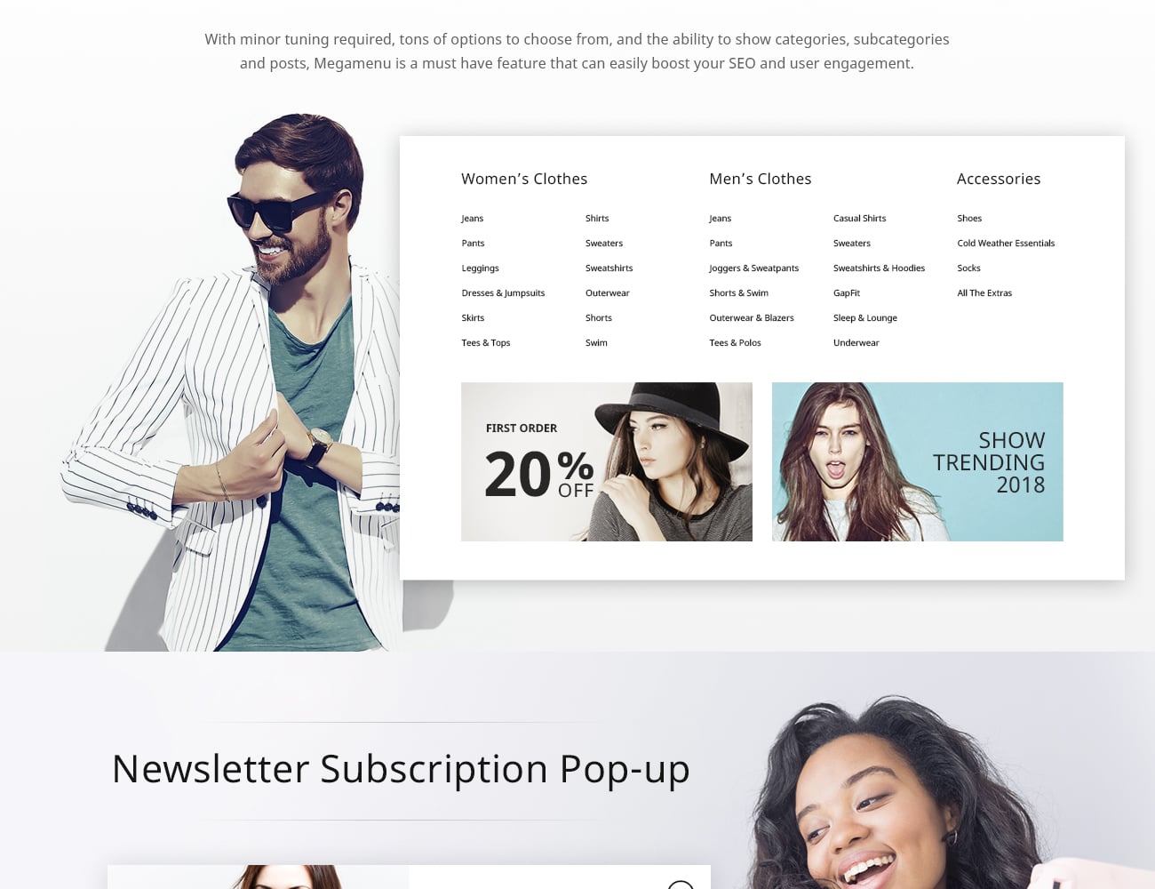 модный магазин magento theme
