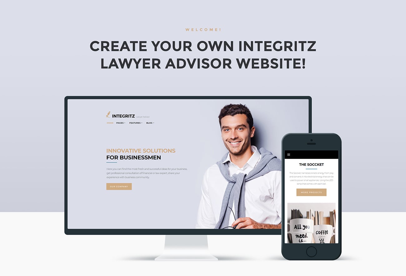 отзывчивая юридическая фирма wordpress elementor theme