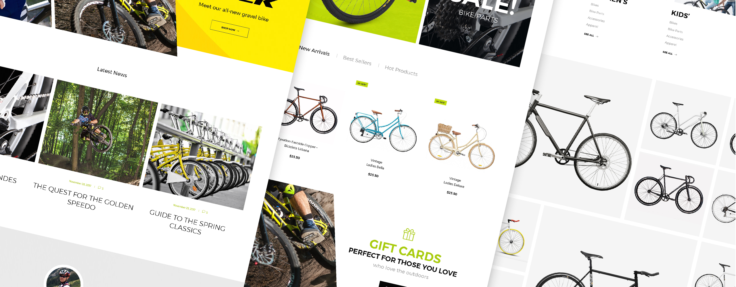 байк магазин prestashop тема