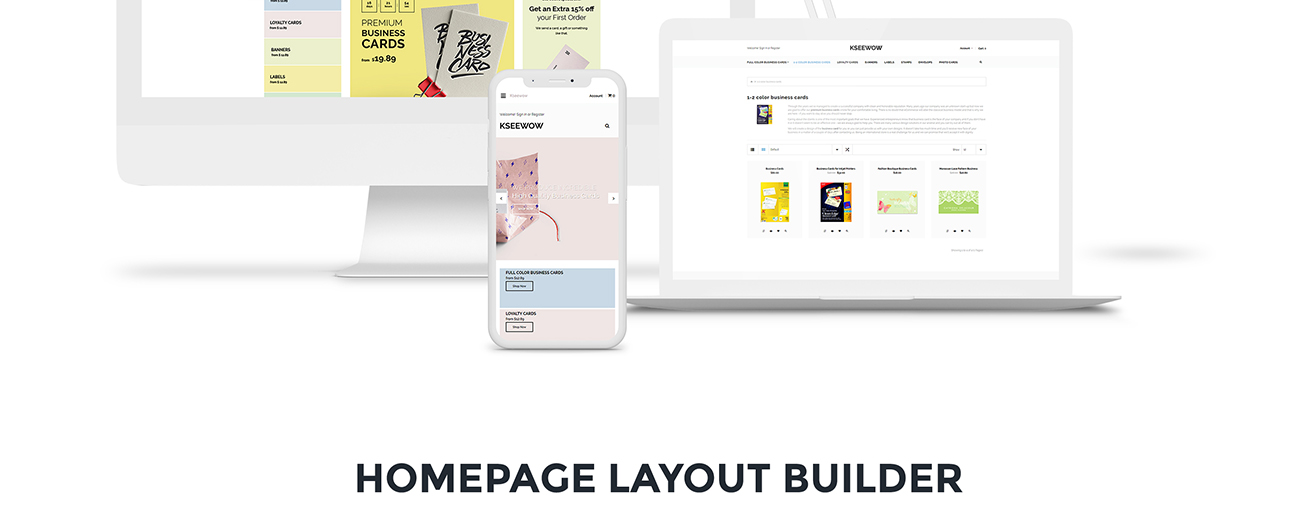 визитки шаблон opencart