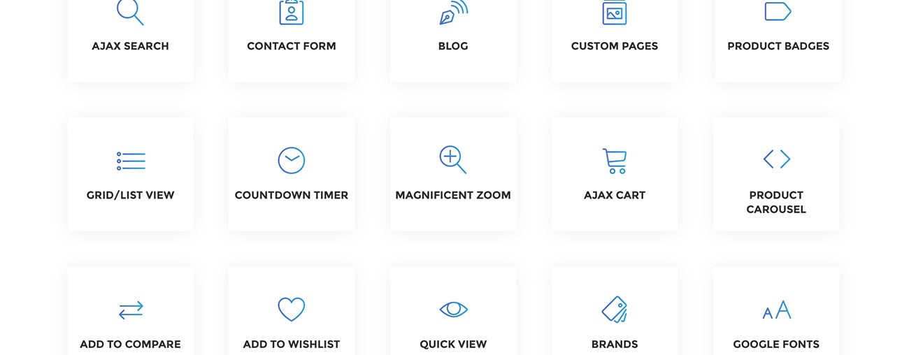 визитки шаблон opencart