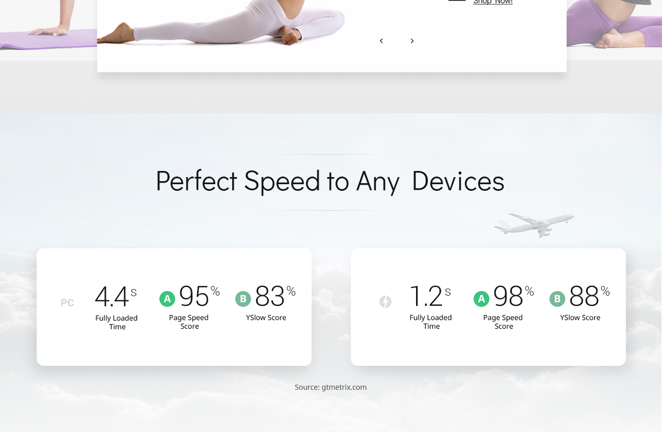 amp yoga store magento тема
