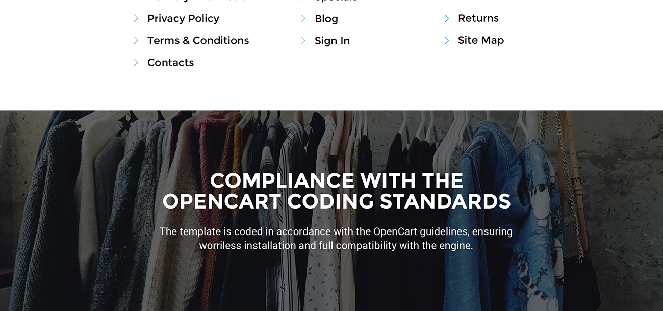 шаблон модного магазина opencart