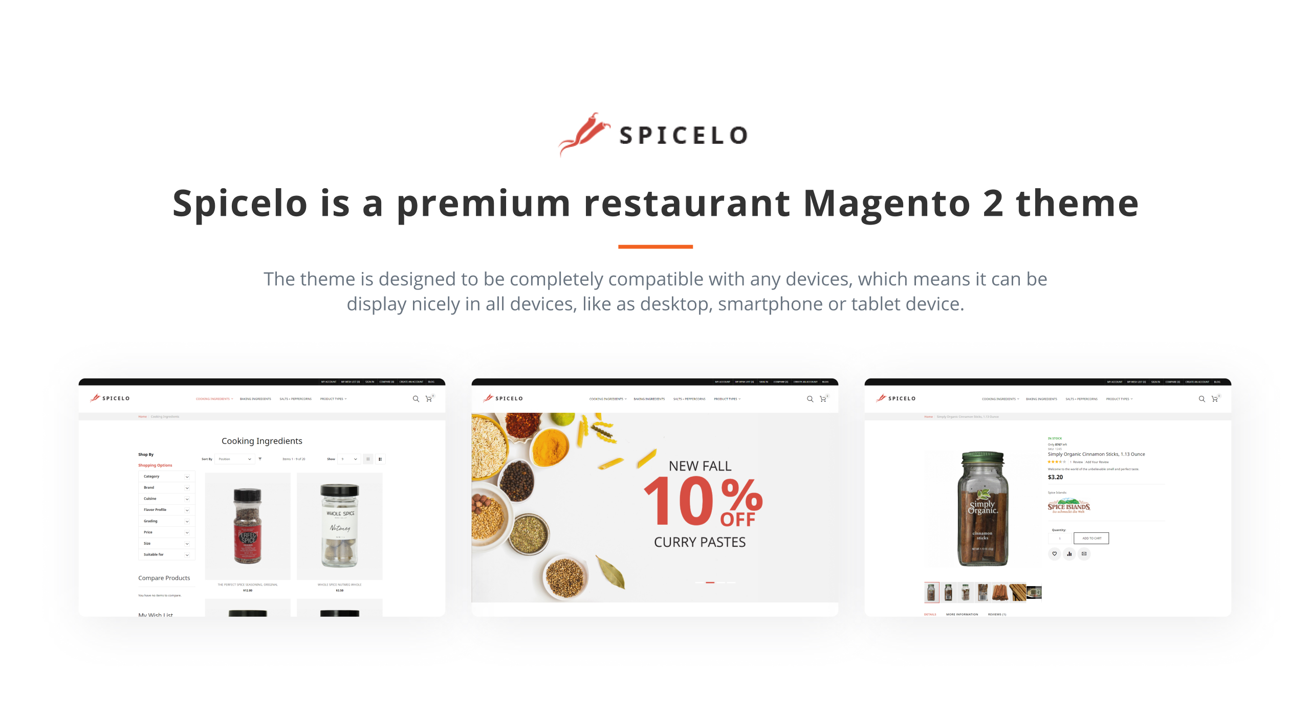 amp spice shop magento тема