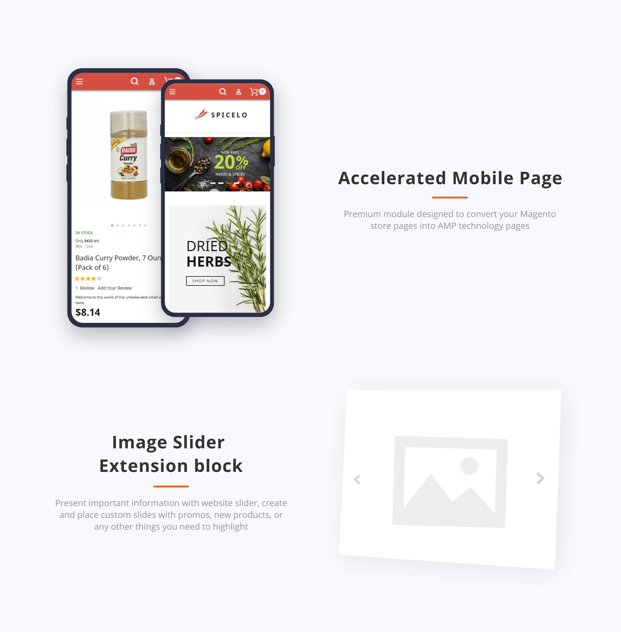 amp spice shop magento тема
