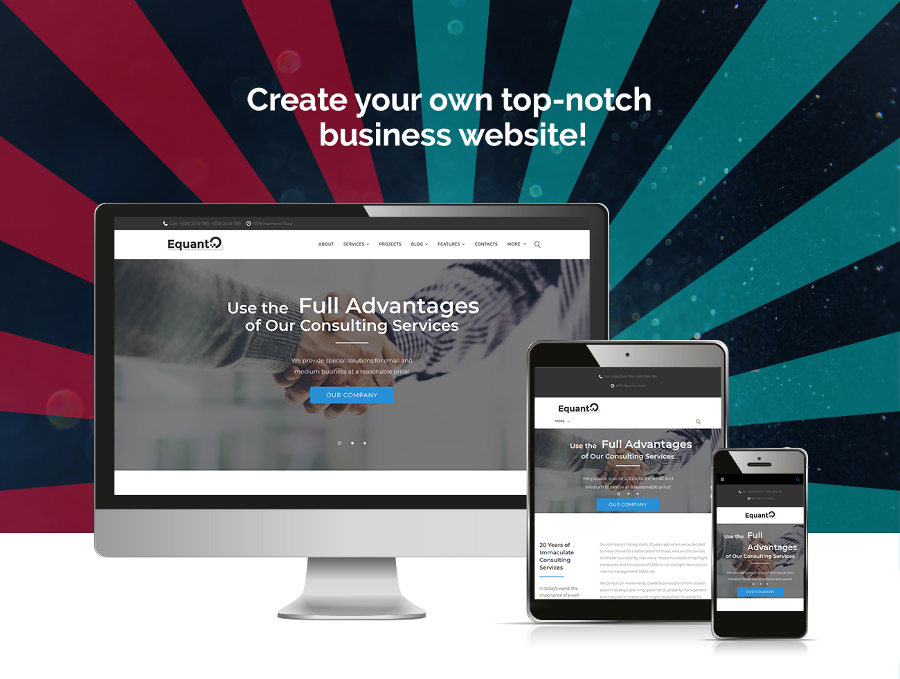 Бизнес-Консалтинг wordpress elementor theme