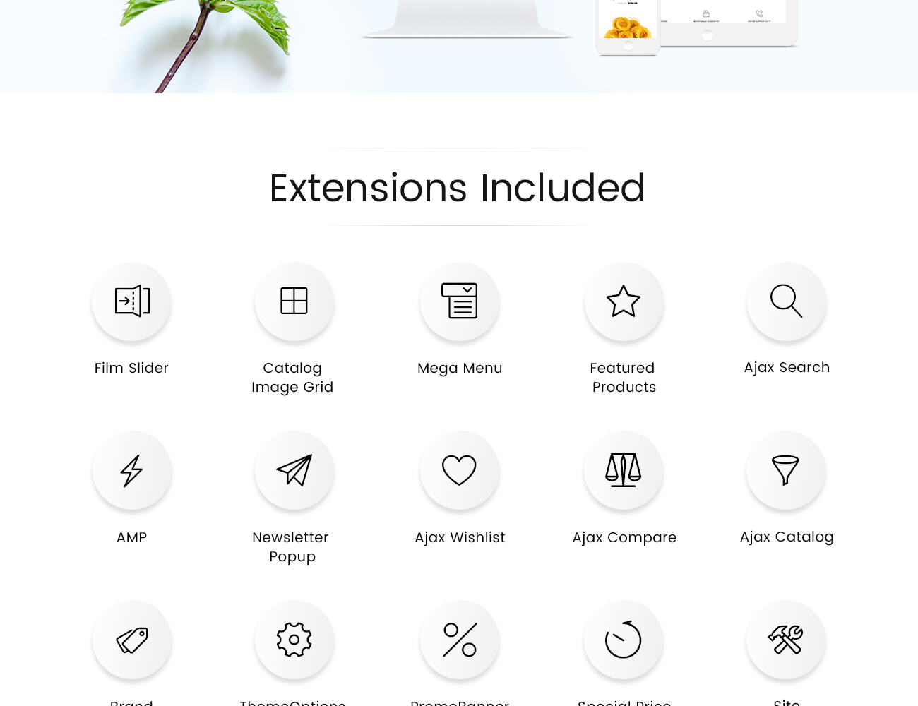 garrient organic food magento тема