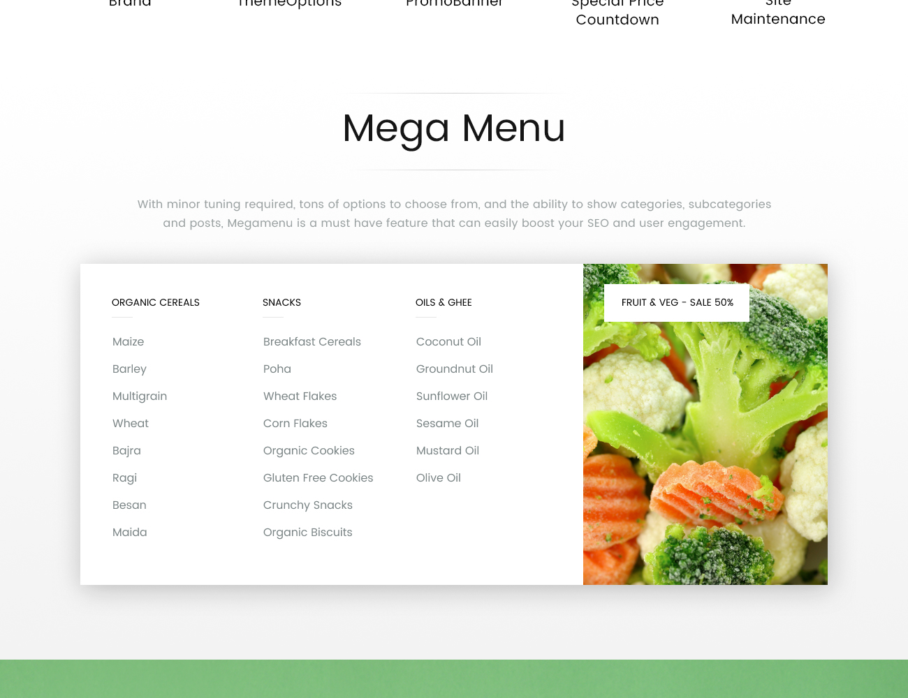 garrient organic food magento тема