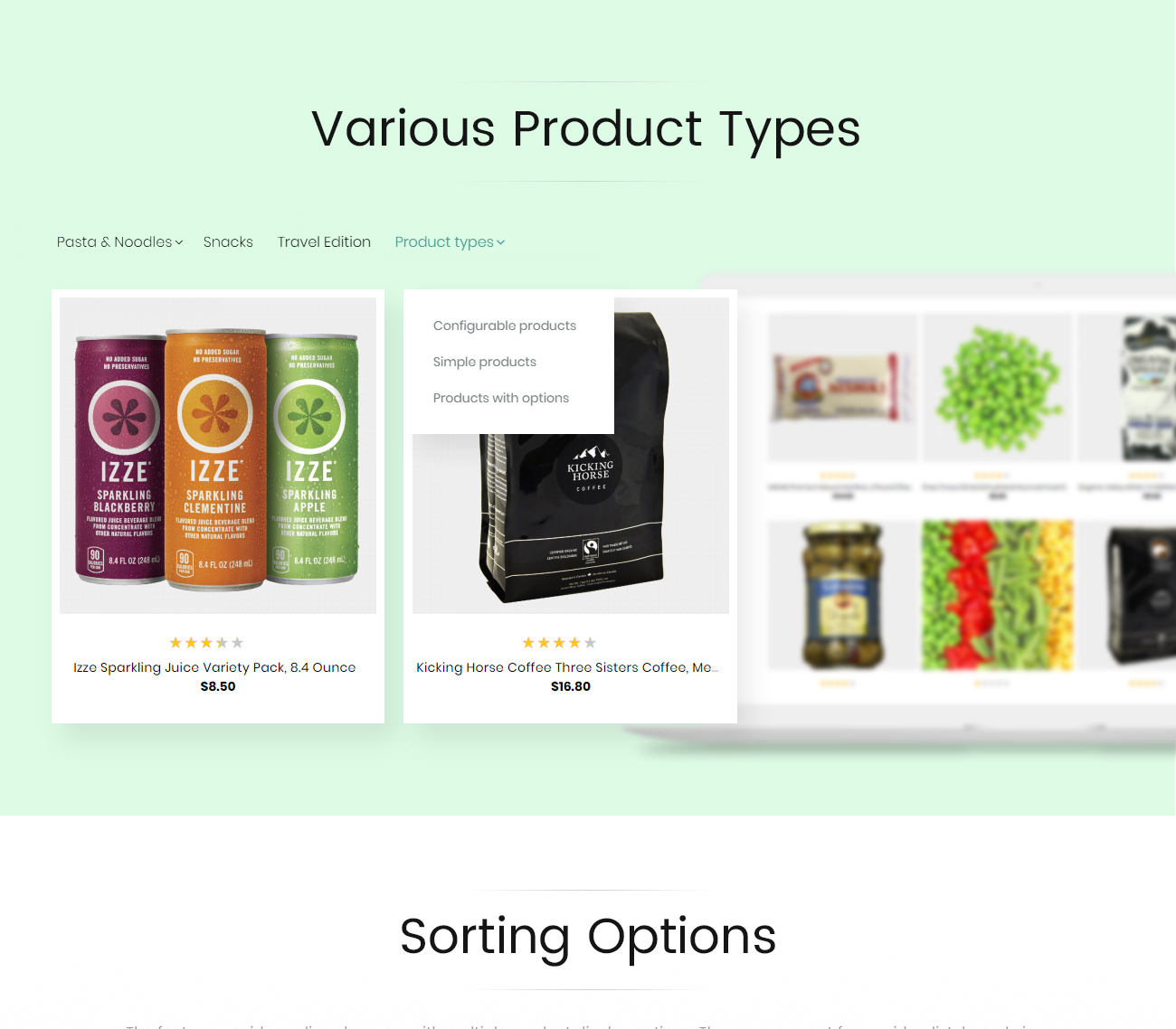 garrient organic food magento тема