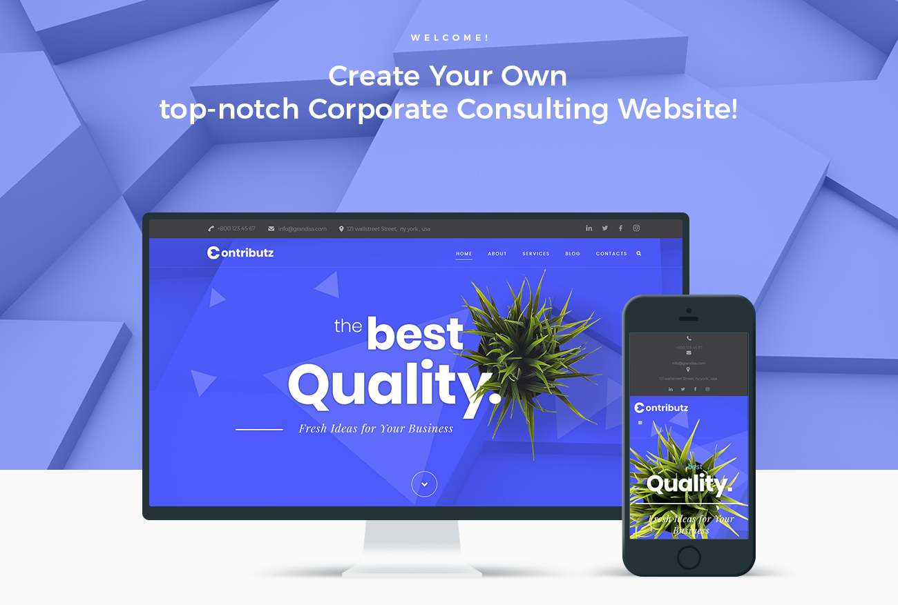 корпоративный консалтинг wordpress elementor theme