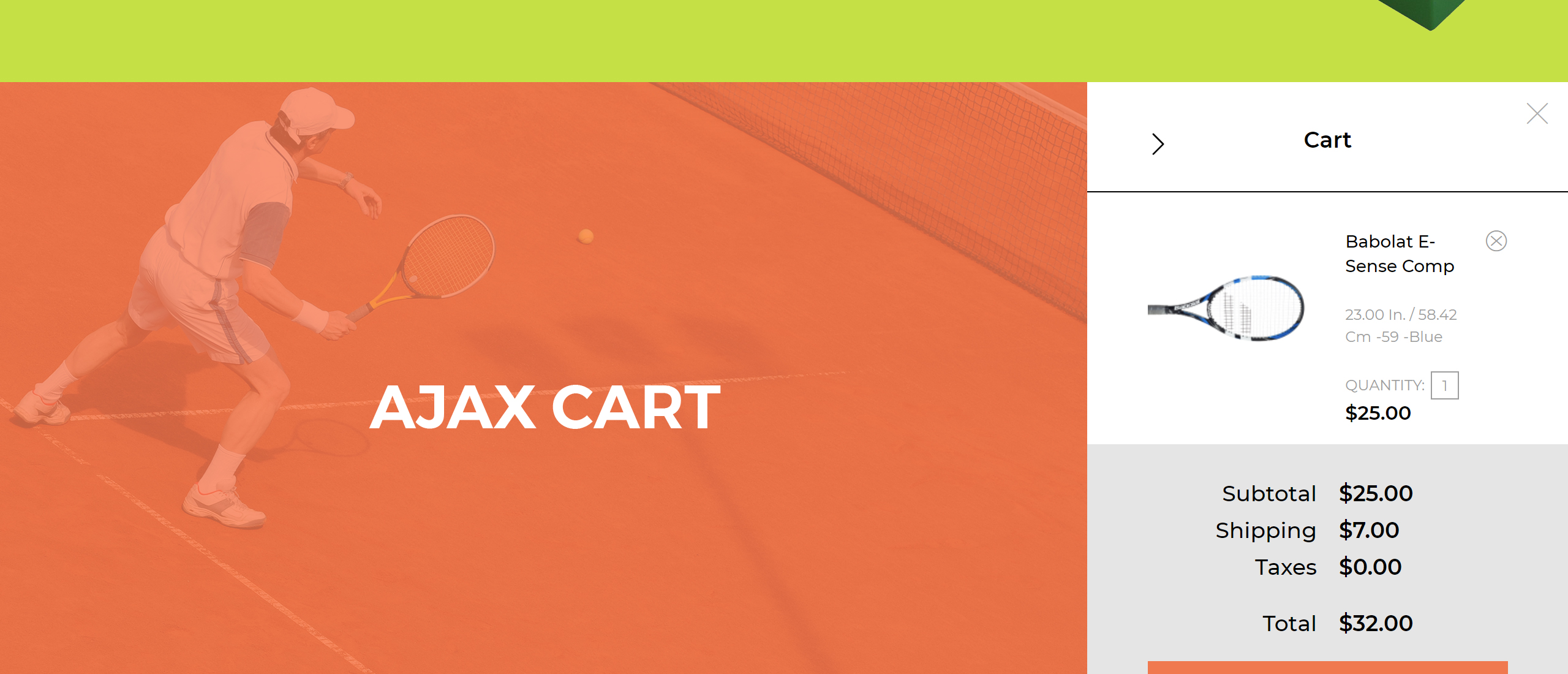 тема теннисного магазина prestashop