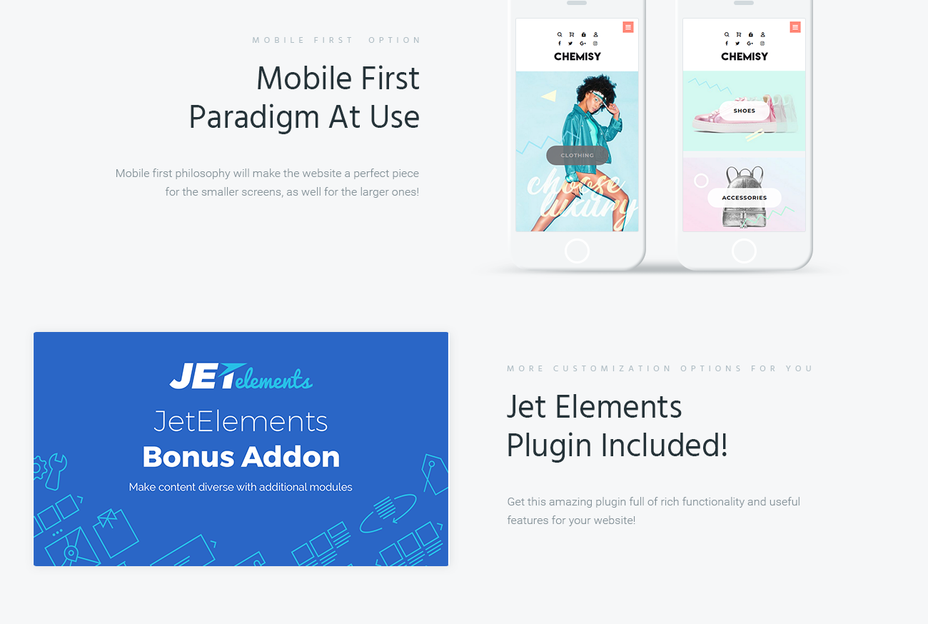 одежда elementor woocommerce тема