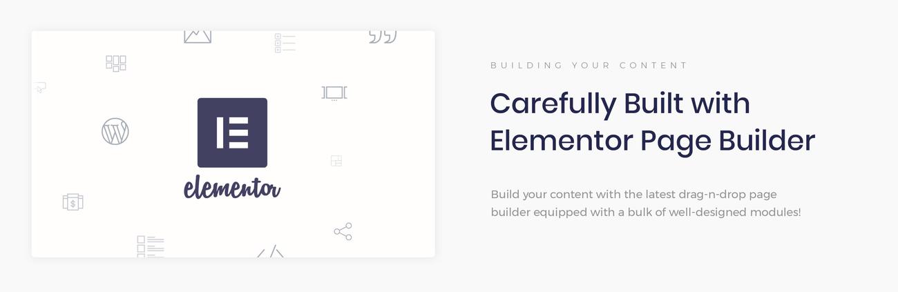 креативный мондрианизм wordpress elementor тема