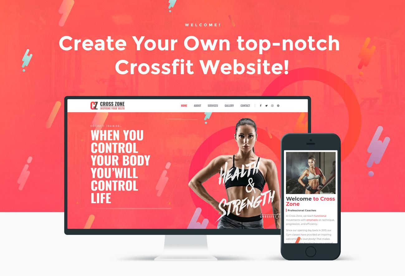 crossfit studio wordpress elementor theme
