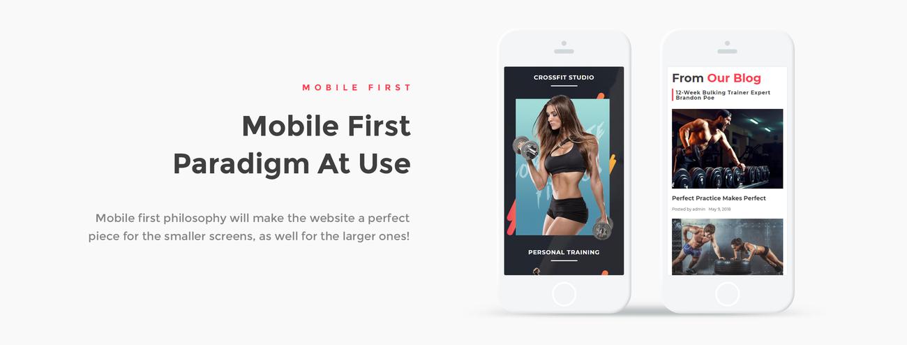 crossfit studio wordpress elementor theme