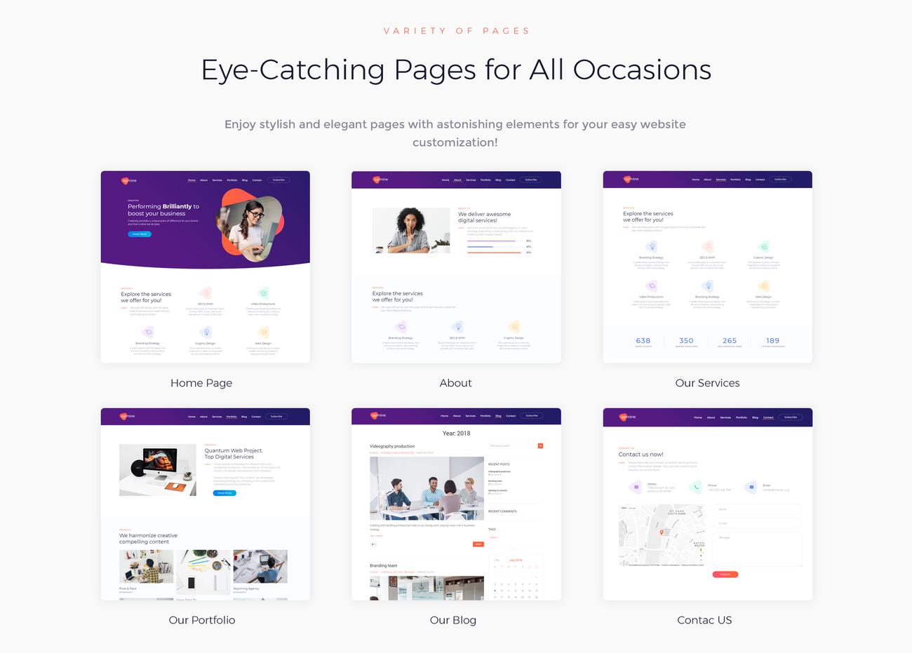 корпоративное цифровое агентство wordpress elementor theme