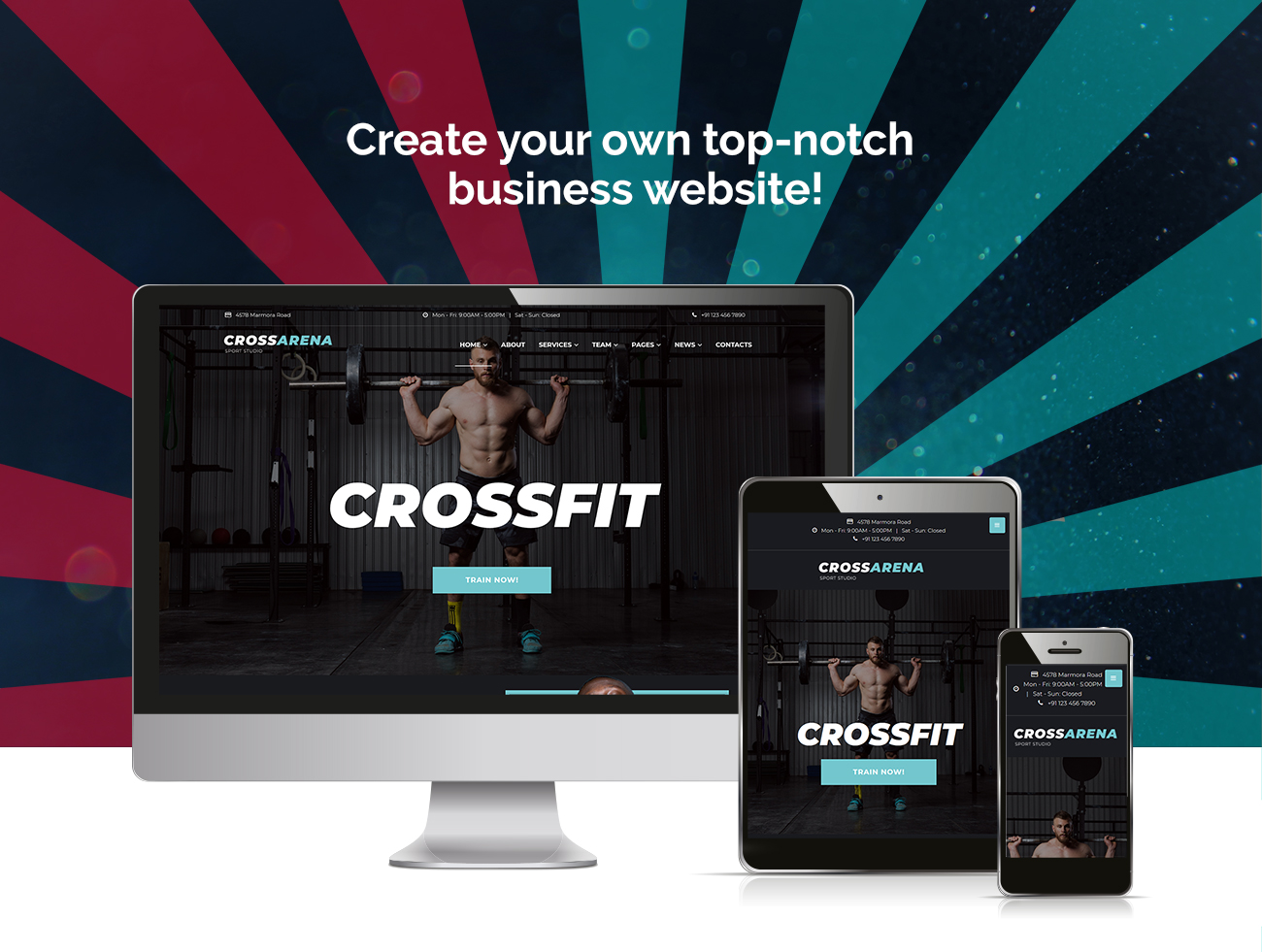 crossfit studio wordpress elementor theme